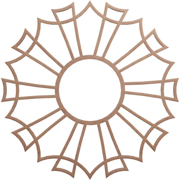 Ekena Millwork Augustus Wood Fretwork Pierced Ceiling Medallion, Wood (Paint Grade), 22"OD x 7 3/4"ID x 3/8"T CMWP22X22X0375AUMF - main